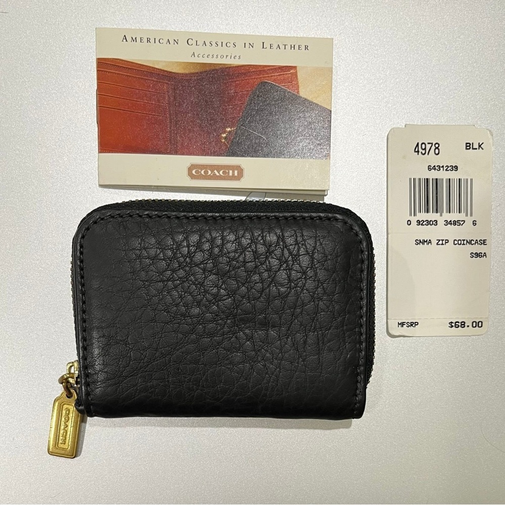 Coach Vintage Sonoma Zip Coin Case 4978 BRAND NEW